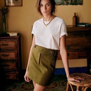 Sézane Tamara Skirt | Khaki